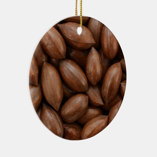 Pecannoten Keramisch Ornament (Rechts)