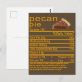 pecanpie Nutrition Feit Thanksgiving cake T-Shir Briefkaart (Voorkant / Achterkant)
