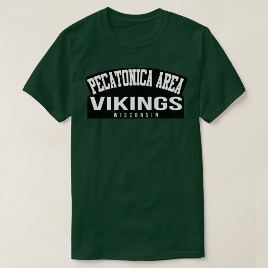 Pecatonica Area High School Vikings T-shirt (Design voorkant)
