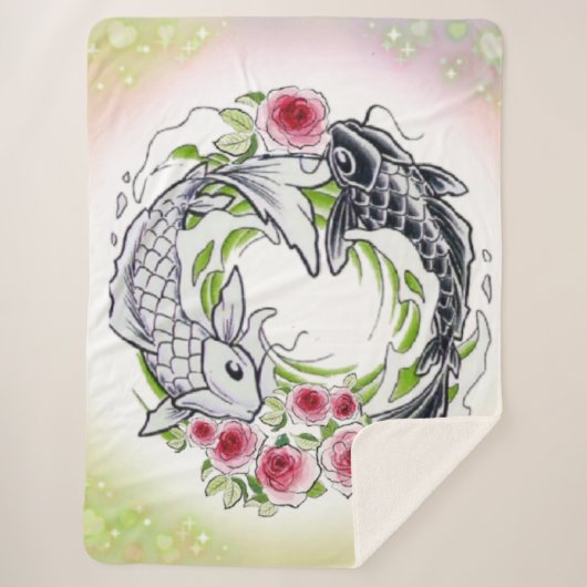  peces con rosas sherpa deken (Voorkant)