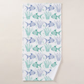 Peces y algas badhanddoek (Badhanddoek)