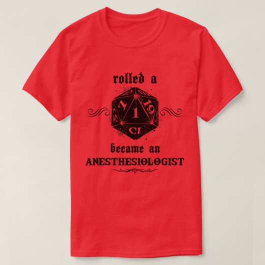 pech roll anesthesioloog t-shirt (Design voorkant)