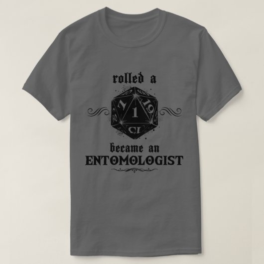 pech roll entomoloog t-shirt (Design voorkant)