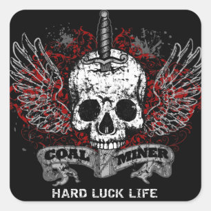 PECH VIERKANTE STICKER