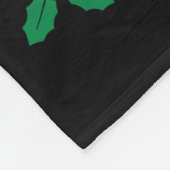 Peck The Halls Chicken Christmas Lights Snowflakes Fleece Deken (Hoek)