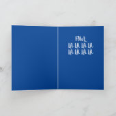 Peck the Halls Golden Laced Poolse kerstkaart Feestdagen Kaart (Binnen)