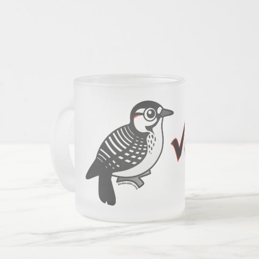 Pecker Checker Matglas Koffiemok (Voorkant links)