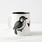 Pecker Checker Tweekleurige Koffiemok (Voorkant links)