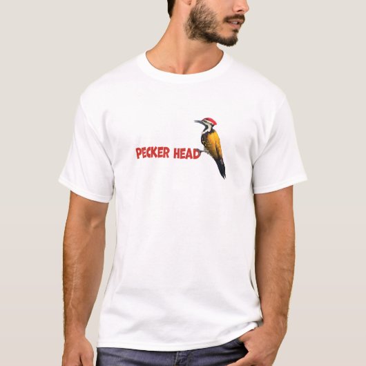 Pecker Head hout pecker T-shirt (Voorkant)