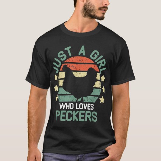 Peckers Gewoon een meisje die houdt van Peckers ki T-shirt (Voorkant)