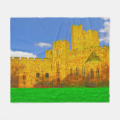 Peckforton Castle in Tarporley, Cheshire Fleece Deken (Voorkant (Horizontaal))