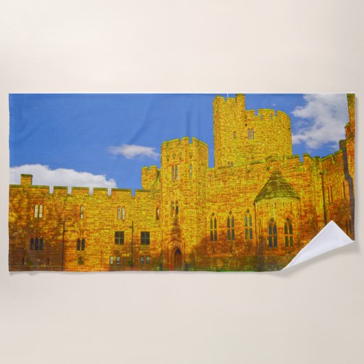 Peckforton Castle in Tarporley, Cheshire Strandlaken (Voorkant)