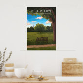 Peckham Rye Park Londen Reisposter Poster (Keuken)