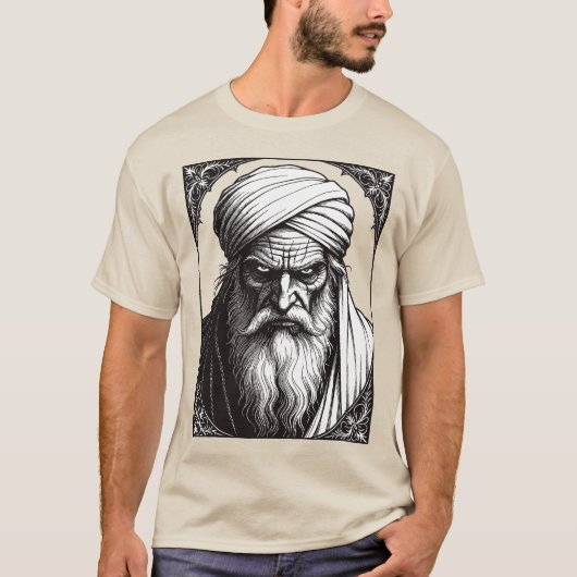 Peckols De Witbaardige Bewaker van de Onderwereld T-shirt (Voorkant)