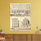 Peck's Block Canvas Afdruk (Insitu (Woonkamer))