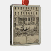 Peck's Block Metalen Ornament (Rechts)