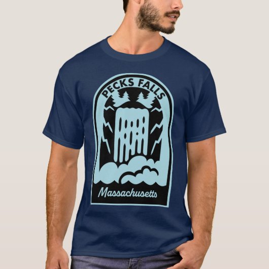 Pecks Falls Massachusetts Oversized T-shirt (Voorkant)
