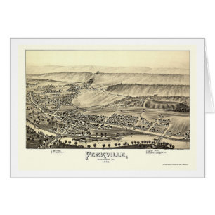 Peckville, PA Panoramic Map - 1892