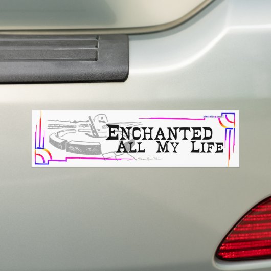 PECOS NATNL PARK e.a.m.BUMPER STICKER studio miiri (Op auto)