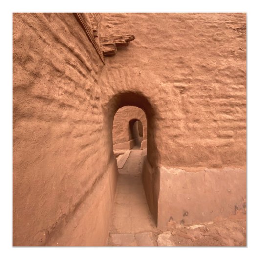 Pecos New Mexico Pueblo Ruïnes Foto Afdruk (Voorkant)