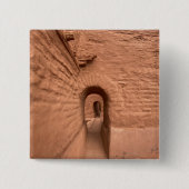 Pecos New Mexico Pueblo Ruïnes Vierkante Button 5,1 Cm (Voorkant)