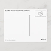 Pecos River, Santa Fe National Forest, New Mexico Briefkaart (Achterkant)