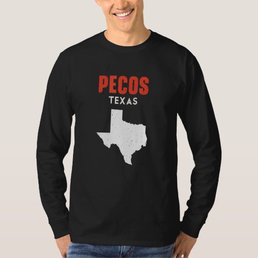 Pecos Texas USA State America Travel Texas T-shirt (Voorkant)