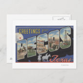 Pecos, TexasLarge Letter ScenesPecos, TX Briefkaart (Voorkant / Achterkant)