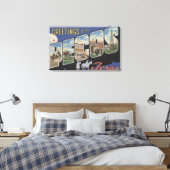 Pecos, TexasLarge Letter ScenesPecos, TX Canvas Afdruk (Insitu (Slaapkamer))