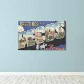 Pecos, TexasLarge Letter ScenesPecos, TX Canvas Afdruk (Insitu (Houten vloer))