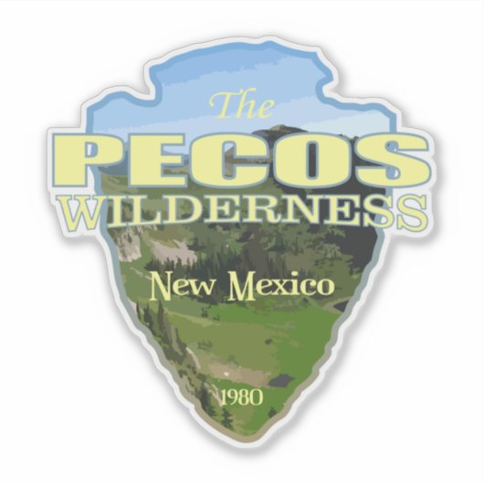 Pecos WA (pijlpunt) Sticker (Voorkant)