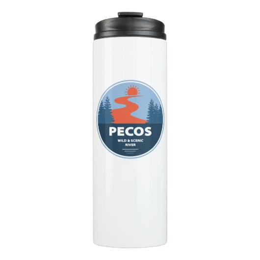 Pecos Wild en de Schilderachtig rivier New Mexico Thermosbeker (Voorkant)