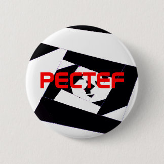 pectef logob&w, PECTEF Ronde Button 5,7 Cm