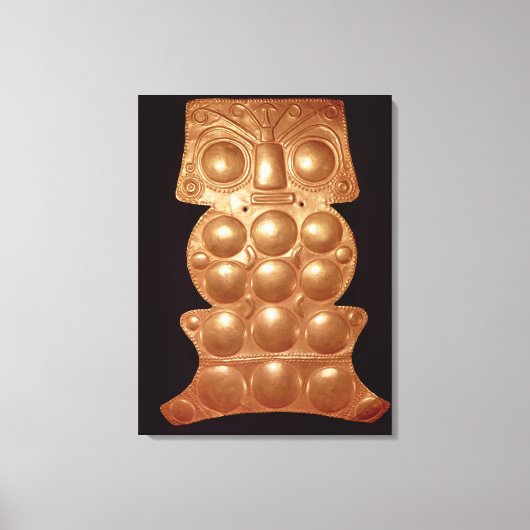 Pectoraal gevonden in de rivier Sinu, pre-colombia Canvas Afdruk (Voorkant)