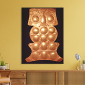 Pectoraal gevonden in de rivier Sinu, pre-colombia Canvas Afdruk (Insitu (Woonkamer))