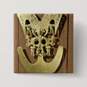 Pectoral, Quimbaya Vierkante Button 5,1 Cm