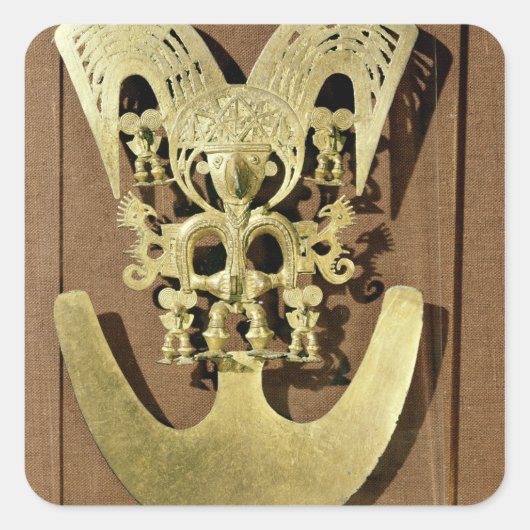 Pectoral, Quimbaya Vierkante Sticker (Voorkant)