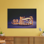 pectoris voor djed-pijlers en wjetogen canvas afdruk (Insitu (Woonkamer))