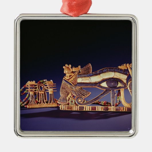 pectoris voor djed-pijlers en wjetogen metalen ornament (Voorkant)