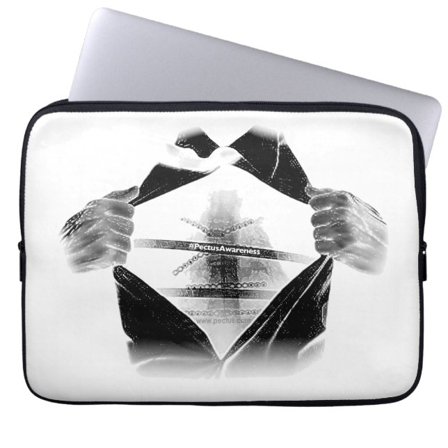 PectusBewustmakingshoes voor neopreen-laptops Laptop Sleeve (Voorkant)