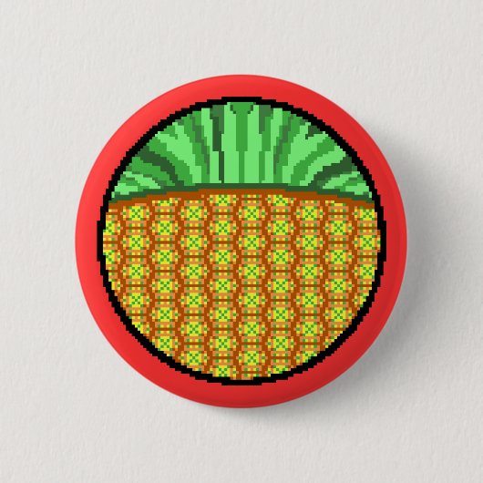 Peculiar-ananas Ronde Button 5,7 Cm (Voorkant)