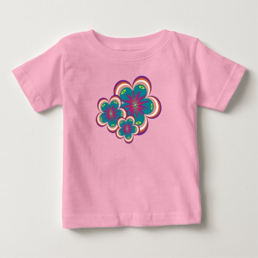 Peculiar Blooms Baby T-shirt (Voorkant)