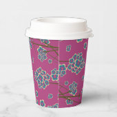 Peculiar Branches 8oz. Boysenberry Paper Cups Papieren Bekers (Rechts)