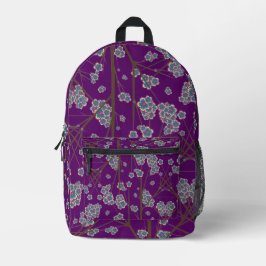 Peculiar Branches Amethist All Over Print Rugzak