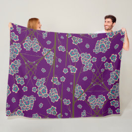 Peculiar Branches Amethist Fleece Deken