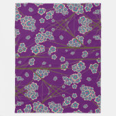 Peculiar Branches Amethist Fleece Deken (Voorkant)