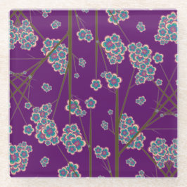 Peculiar Branches Amethist Glass Onderzetter Glazen Onderzetter