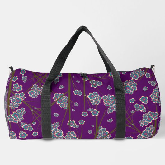 Peculiar Branches Amethist Grote Duffel Bag Plunjezak (Achterkant)