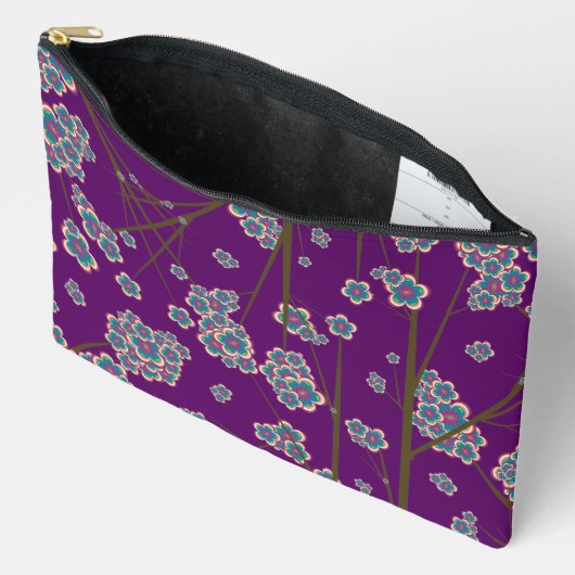 Peculiar Branches Amethist Grote Pouch Etui (Open)