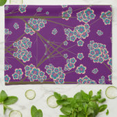 Peculiar Branches Amethist Keukenhanddoek (Gevouwen)